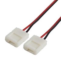 Коннектор соединительный (2 разъема) для одноцветных светодиодных лент 120 диодов/метр, длина 15 см LAMPER | код 144-014 | LAMPER