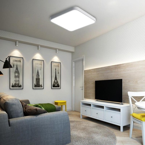 Светильник светодиодный декоративный PPB Scandic-S DIM 72Вт 3000-6500К IP20 430х430х50 настенно-потолочный диммир. WH | Код. 5037199 | JazzWay фото 5