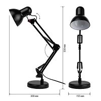 Светильник настольный черный N-214-E27-40W-BK ЭРА | код Б0035068 | ЭРА
