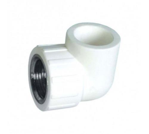 Уголок комбинированный 32 х 1' ВР полипропиленовый PPR белый | код 10125032 | VALFEX Уголок комбинированный 32 х 1' ВР полипропиленовый PPR белый | код 10125032 | VALFEX