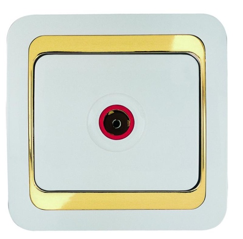 Розетка телевизионная проходная TV Mimoza Makel 12207 Розетка телевизионная проходная TV Mimoza Makel 12207