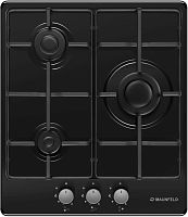 Газовая варочная поверхность Maunfeld EGHE.43.3STS-EB черный | код 1782672 | MAUNFELD