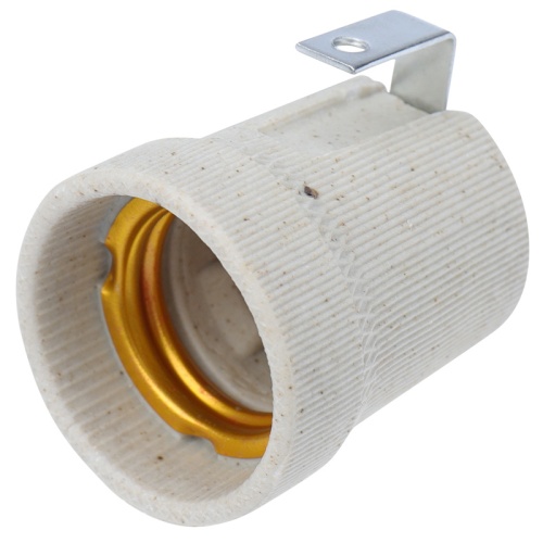 Патрон керамический E27 с держателем REXANT | код 11-8867 | REXANT Патрон керамический E27 с держателем REXANT | код 11-8867 | REXANT