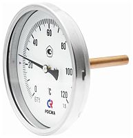Термометр биметаллический осевой БТ-51.211 0-160С 1/2' 64 кл.1.5 | код 00000002556 | РОСМА