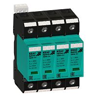 Ограничитель импульсных перенапряжений (УЗИП) OptiDin OM-I-4-280/12.5 (1 шт.) КЭАЗ | код 114243 | КЭАЗ