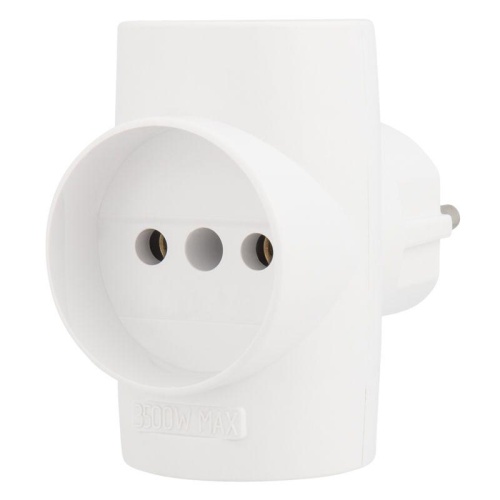 Разветвитель 3-м без заземл. 10А IP20 бел. | код 11-1077 | Rexant Разветвитель 3-м без заземл. 10А IP20 бел. | код 11-1077 | Rexant