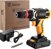 Дрель-шуруповерт Deko DKCD20FU-Li аккум. патрон:быстрозажимной (063-4176) | код 1563392 | DEKO