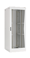 Шкаф напольный 19, 42U, стеклянная дверь, Ш800хВ2080хГ1000мм, в разобранном виде, серый | код TFL-428010-GMMM-GY | TLK