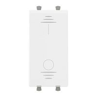 Выключатель двухполюсный одноклавишный модульный, Avanti, Белое облако, 1 модуль | код 4400221 | DKC