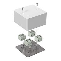 Коробка огнестойкая для кабель-канала 40-0460-FR6.0-8 Е15-Е120 RAL9003 85х85х45 (44 шт/кор) Промрукав | код 40-0460-FR6.0-8 | ПРОМРУКАВ