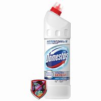 Средство для уборки туалета 1 л, DOMESTOS (Доместос) Эксперт сила 7 , Ультра Белый | код 601748 | DOMESTOS
