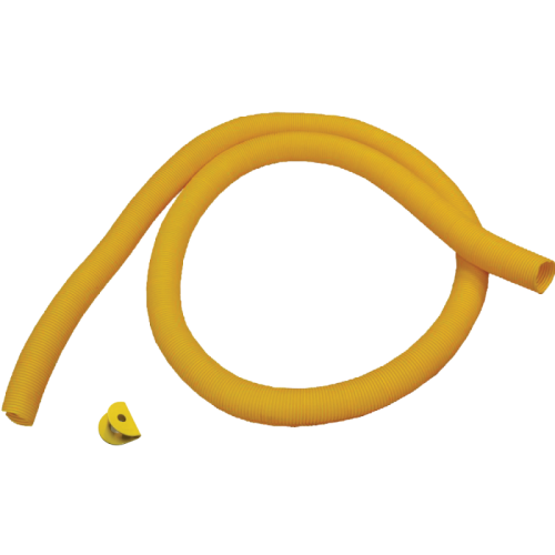 Гофротруба 38 мм для кабельного спуска, с разрезом, желтая | код LAN-OT-TUBE | LANMASTER