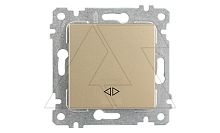 Rita - Выключатель промежуточный, пруж. зажимы, золото доре | код 2200-408-0185 | Mutlusan
