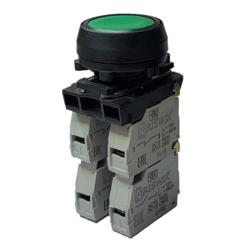 Выключатель Briswik КЕ 012/3м зеленый 2но+2нз Цилиндр IP40 УХЛ3 10А | код aZ-DB-0Ai-0343 | Briswik Выключатель Briswik КЕ 012/3м зеленый 2но+2нз Цилиндр IP40 УХЛ3 10А | код aZ-DB-0Ai-0343 | Briswik