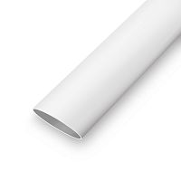 Термоусадочная трубка без клеевого слоя RUICHI, коэффициент усадки 2:1, длина 1 м, диаметр 7 мм, белая | код 57382 | Ruichi