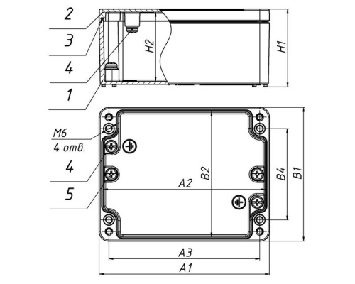 Коробка ответвительная алюминиевая 100х100х61 IP66/IP67 ГОФРОМАТИК | код zeta30391 | ЗЭТА Новосибирск фото 5