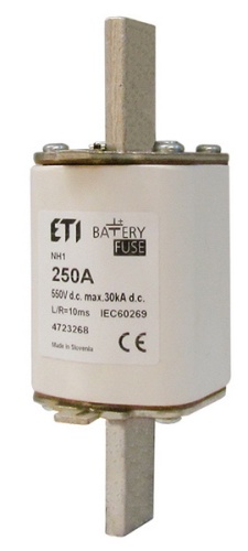 Предохранитель S2/110 Battery 160A 550V DC | код 004724271 | ETI Предохранитель S2/110 Battery 160A 550V DC | код 004724271 | ETI