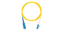 Шнур NIKOMAX волоконно-оптический, переходной, одномодовый 9/125мкм, стандарта OS2, SC/UPC-LC/UPC, одинарный, LSZH нг(A)-HFLTx, 2мм, желтый, 1м | код NMF-PC1S2C2-SCU-LCU-001 | NIKOMAX