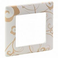Рамка 1 пост VALENA LIFE, ампир белый | код. 754101 | Legrand