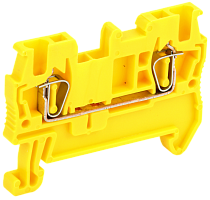 Клемма пружинная КПИ 2в-1,5 17,5А желтый | код YZN11-001-K05 | IEK