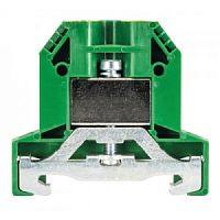 Заземляющая клемма, тип фиксации провода: винтовой, номинальное сечение: 10 мм кв., 800V, ширина: 8 мм, цвет: желто-зеленый, тип монтажа: DIN 35 | код 56.010.9053.0 | Wieland