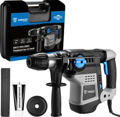 Перфоратор Deko DKH1900 патрон:SDS-max уд.:10Дж 1900Вт (кейс в комплекте) | код 1882578 | DEKO