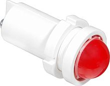 Светодиодная лампа СКЛ-14Б-К-2-12, красная, 12В 50Гц/пост., диаметр посадочного отверстия 22мм, УХЛ2.1 | код A8021-78108917 | Каскад-Электро