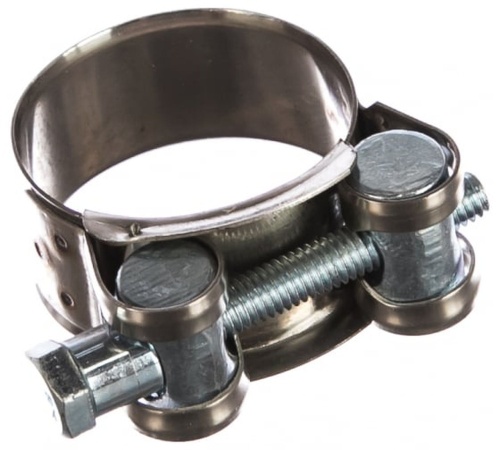 Хомут ленточный с болтом 32-35 W1 оцинкованная сталь 2.1 32-35/18 ГОСТ 28191-89 | код SIL32-35RB41 | Мир хомутов