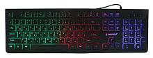 Клавиатура с подсветкой Gembird KB-250L, USB, черный, 104 клавиши, подсветка Rainbow, островной тип клавиш, мультимедийнык клав, кабель 1.5м | код KB-250L | Gembird