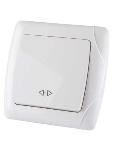 Перекрестный выключатель 1-кл. 10А белый Онега TDM | код SQ1805-0062 | TDM Перекрестный выключатель 1-кл. 10А белый Онега TDM | код SQ1805-0062 | TDM