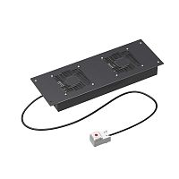 Потолочный модуль 2 вентилятора с термостатом для IT CQE/STI шириной 600мм, RAL9005 | код R5VSIT6002FTB | DKC