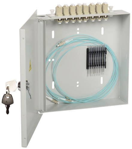 ITK Оптический настенный распределительный кросс укомплектованный: SC (Simplex) 4шт, (OM2) | код FOBX8-N-4SCUS50 | IEK ITK Оптический настенный распределительный кросс укомплектованный: SC (Simplex) 4шт, (OM2) | код FOBX8-N-4SCUS50 | IEK