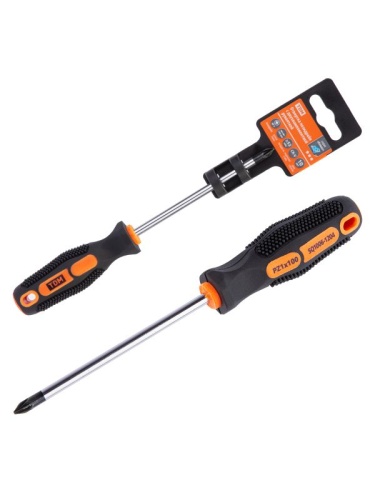 Отвертка позидрайв двухкомпонентная, CR-V тип PZ1x100, серия Алмаз TDM | код SQ1006-1204| TDM