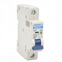 Автоматический выключатель DZ66-63/1P 40A 6kA х-ка D (ANDELI) | код ADL01-284 | ANDELI