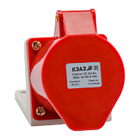 Розетка для монтажа на поверхность 115-16А-6h-380AC-3P+PE+N-IP44 | код. 222755 | КЭАЗ