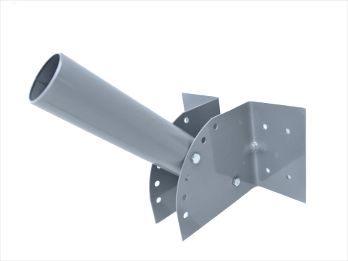 Кронштейн настенный регулируемый угол наклона диаметр трубы 45мм серый для уличного светильника | код 28 | Переноска Кронштейн настенный регулируемый угол наклона диаметр трубы 45мм серый для уличного светильника | код 28 | Переноска