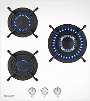 Газовая варочная поверхность Weissgauff HGG 451 WV белый | код 2062435 | WEISSGAUFF