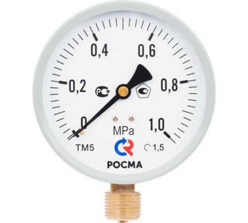 Манометр общетехнический радиальный ТМ-610Р.00 0...10кгс/см2 М20х1.5 кл.1.5 | код 6957 | РОСМА Манометр общетехнический радиальный ТМ-610Р.00 0...10кгс/см2 М20х1.5 кл.1.5 | код 6957 | РОСМА