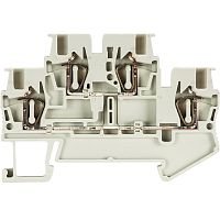 Этажная клемма, тип фиксации провода: пружинный, номинальное сечение: 1,5 мм кв., 17,5A, 500V, ширина: 4 мм, цвет: серый, тип монтажа: DIN 35 | код 56.702.7653.0 | Wieland