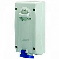 Розетка настенная с мех-ой блокировкой и боковым расположением разъема IP44 32А 3P+E+N 400В (упак. 1шт) | код. DIS5603287 | DKC