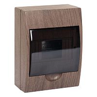 Распределительный шкаф PROxima, 6 мод., IP41, навесной, пластик | код. pb40-n-6-dark | EKF