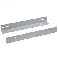 Направляющие для поддержки оборудования в шкафы глубиной 600мм, усиленные до 100кг (пара), серый RAL 7035 | код NTSS-YP-H-600 | NTSS