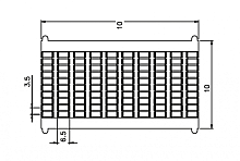 TMB3.5-100/1...50 Маркировка клемм серии TP TC шириной 3.5 мм с нумерац. 1-50, шт | код TMB3.5-100/1...50 | SUPU