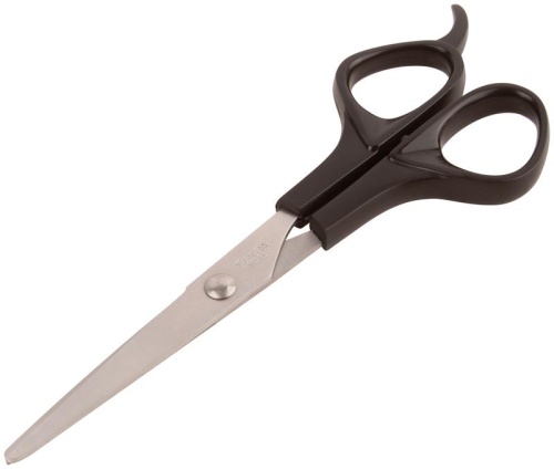 Ножницы бытовые нержавеющие, пластиковые ручки, толщина лезвия 1.5 мм, 160 мм | код 67352 | FIT фото 2