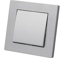 Выключатель 1 кл. 10А серебр. металлик Сенеж TDM | код SQ1816-0210 | TDM