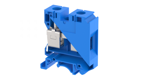 Клемма проходная винтовая под шестигранник 35 мм2, на 2 подключения, синяя KUT35A-BLUE | код 1108440001 | Elmex Клемма проходная винтовая под шестигранник 35 мм2, на 2 подключения, синяя KUT35A-BLUE | код 1108440001 | Elmex