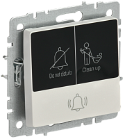 BRITE Кнопка звонка с инд. отел. 10А ВС10-1-9-БрЖ жемч. IEK | код BR-V14-2-10-K36 | IEK