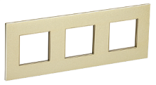 SKANDY Рамка 3-мест. SK-F33Sh металл шамп. IEK | код SK-M32-M-K37 | IEK
