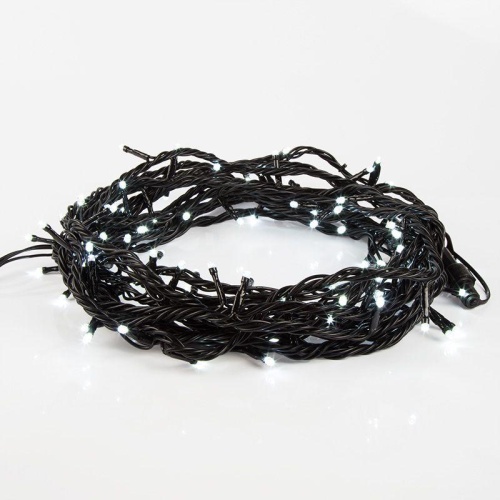 Гирлянда Твинкл Лайт 20 м, черный ПВХ, 200 диодов, белый | код 303-145 | Neon-Night фото 2