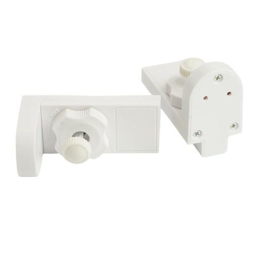 Коннектор (адаптер) для установки LED лампы Т8 G13 на однофазный шинопровод Feron белый (комплект 2шт) | код 51037 | Feron
